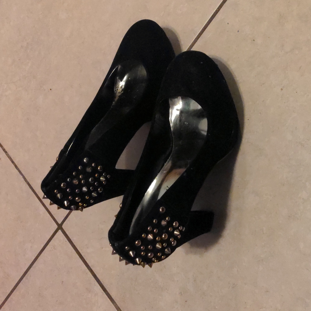 Size 8.5 spiked heels